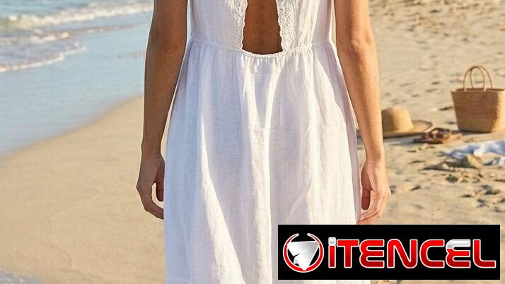 Vestido blanco de hilo