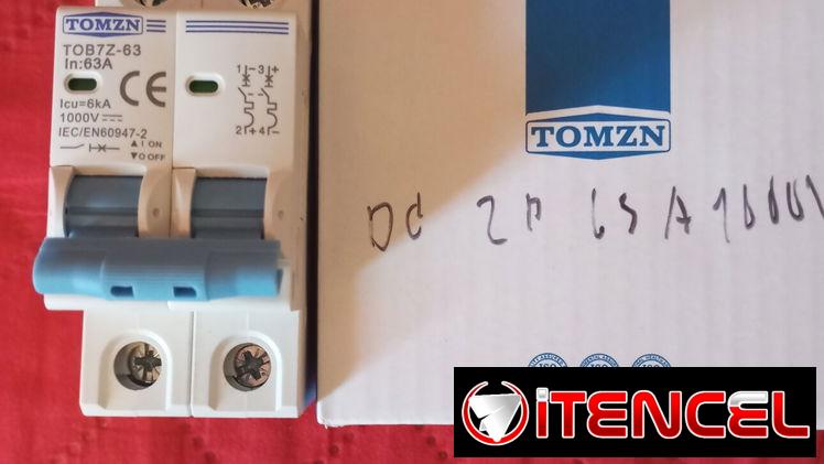 Breaker DC 100A y 125A 63A 2 polos/ Paneles Solares   100A $ 25 usd  125A $ 27 usd