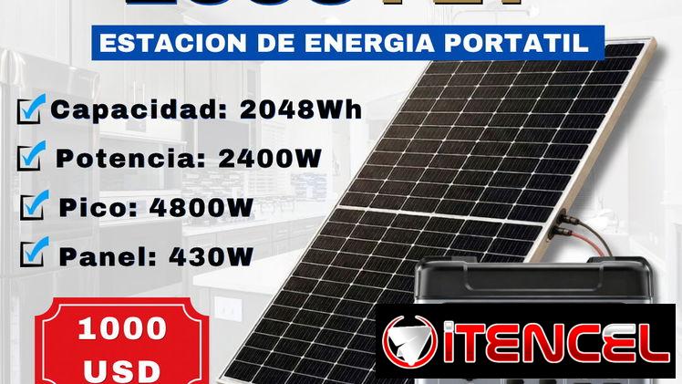 Estación de Energía Portátil Ecco Fly ( Panel Incluido)