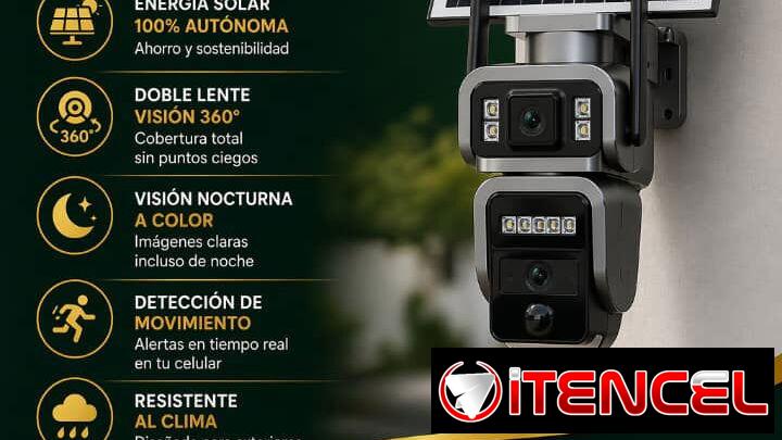 Cámara de seguridad Solar DUAL