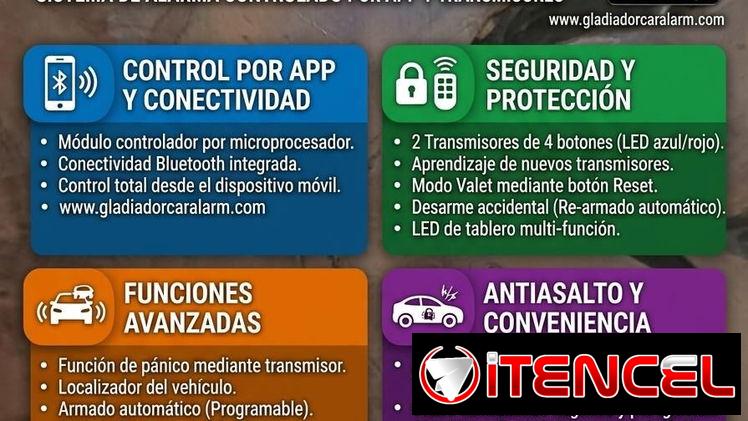 Alarma GLADIUS para carro ✅️