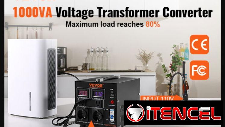 Transformador Convertidor de Voltaje VEVOR 1000W 110V-220V | MENSAJERÍA INCLUIDA