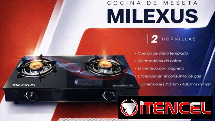 Cocina de gas Milexus de 2 hornillas