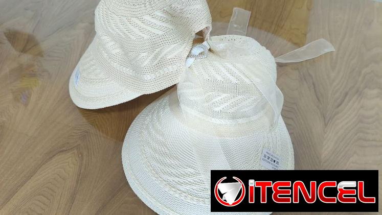 Gorra sombrero se sol tejido. Visera para protegerse del sol en playa y piscina