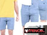 Bermudas de vestir jaspeada para hombre