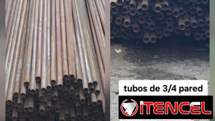 Tubos de 3/4 pared gorda de 6 m y 2 mm de grosor