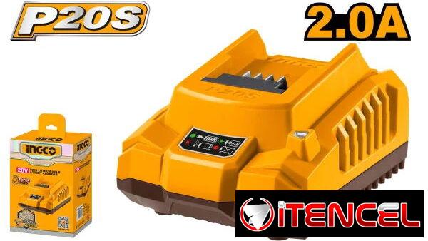 Cargador de baterías y batería para herramientas industriales. 20 V