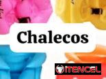 Chalecos salvavidas para niños y niñas de diferentes tallas.