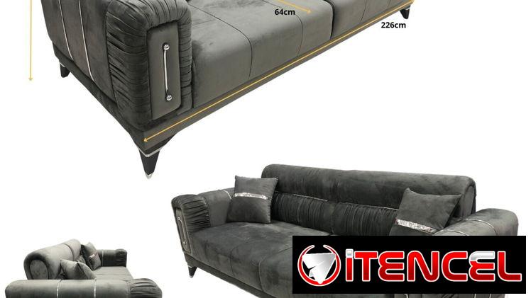 🛋️ Juego de Sala – Dimensiones 226x86x64cm – 650 USD