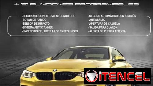 Sistema de Alarma con cierre centralizado para autos universales 2 mandos . DAL017C.  100 USD