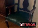 Juego de comedor antiguo estilo ingles de caoba