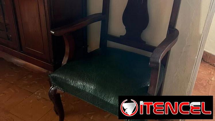 Juego de comedor antiguo estilo ingles de caoba