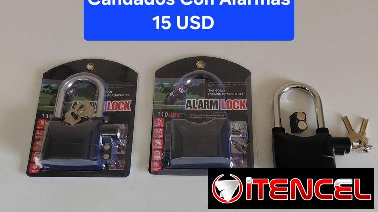 La Habana. 53584876 o 76471065 *Candado con Alarma para Moto, Bicicleta , Portones o Almacenes  De 110 dB , Resistente a