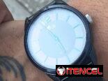 LOTUS Reloj Hombre Analógico de Acero Inoxidable 316l Negro – Movimiento de Cuarzo – Cristal Mineral de Alta Resistencia