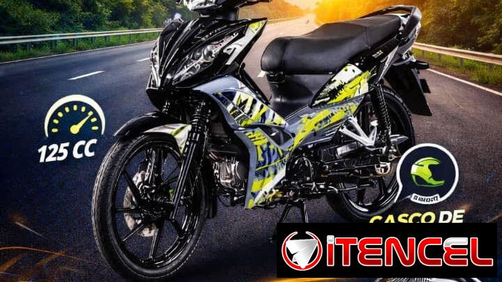 MOTOR MT 125CC + CASCO INTEGRAL DE FIBRA DE CARBONO