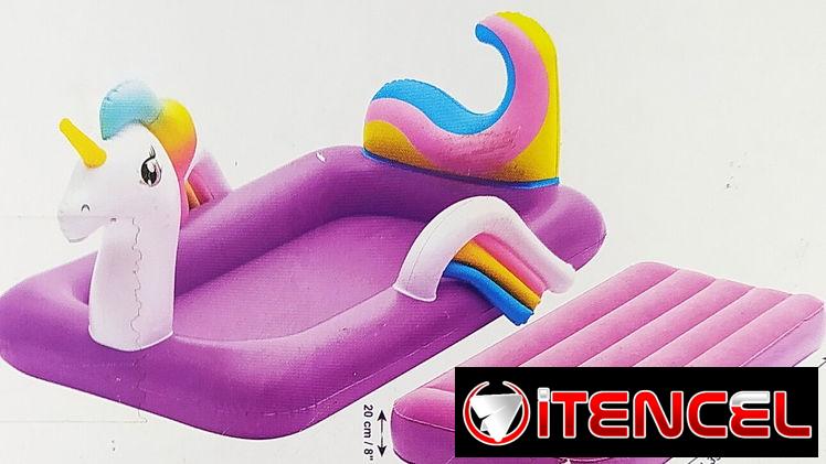 Colchón inflable con piscina para niños