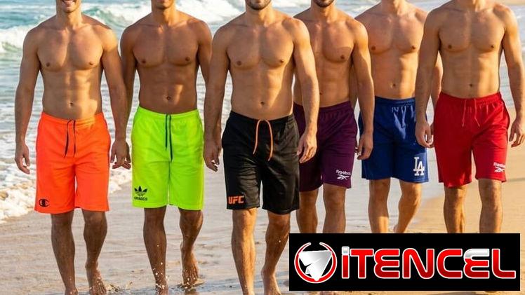 Shores de colores, tela Dryfit con bolsillos