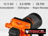 Bomba de Agua VEVOR 12V DC 3.5 GPM 55 PSI Autocebante Diafragma Negro Naranja /