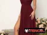 VENDO VESTIDO LARGO CON ESPALDA DESCUBIERTA, CRUZADO Y ANUDADO