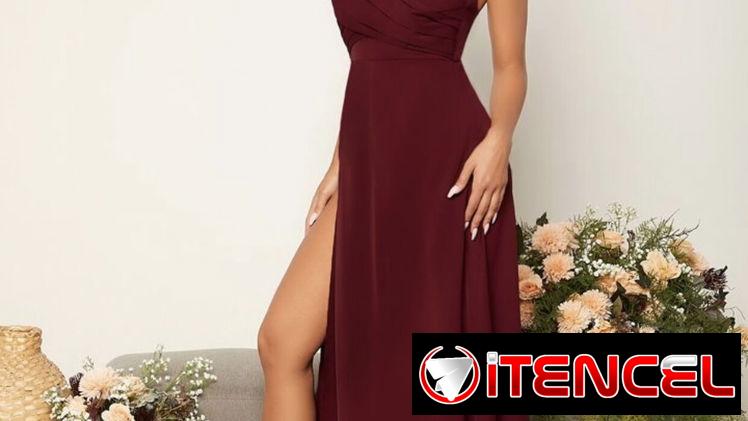 VENDO VESTIDO LARGO CON ESPALDA DESCUBIERTA, CRUZADO Y ANUDADO