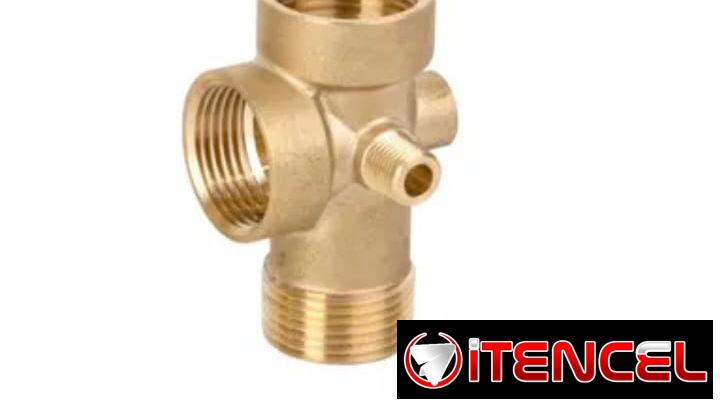 Te de bronce 5vias para kiwam. 20USD