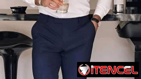 Zapatos de vestir para hombres , pantalón de vestir, camisa, enguatadas cuello de tortuga