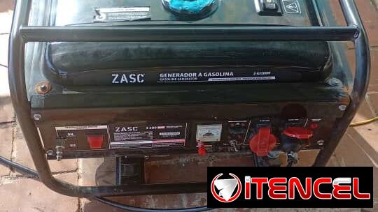 Planta eléctrica hecha de gas y gasolina