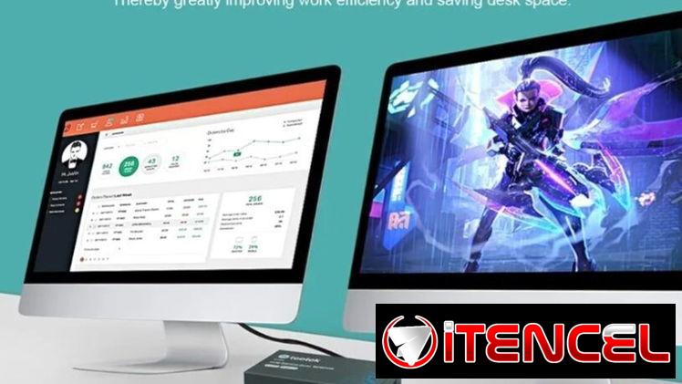 ☎️53544655 🛵 Entrega Disponible ⭐KVM Switch 2 Puertos Dual Monitor 4K@60Hz – HDMI 2.0 ⭐