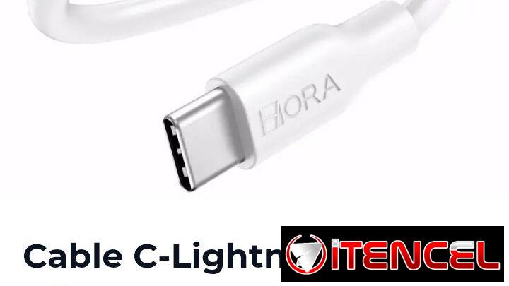 Cable C-Lightning de 2,1 A y 1 m
