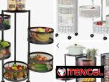 🍅Organizador metálico giratorio de 5 niveles  ✅Medida: 90 cm altura x 36 cm ancho.  🏷️$55 usd  – Disponibles en 🤍🖤