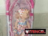 Muñeca con coche+ accesorios