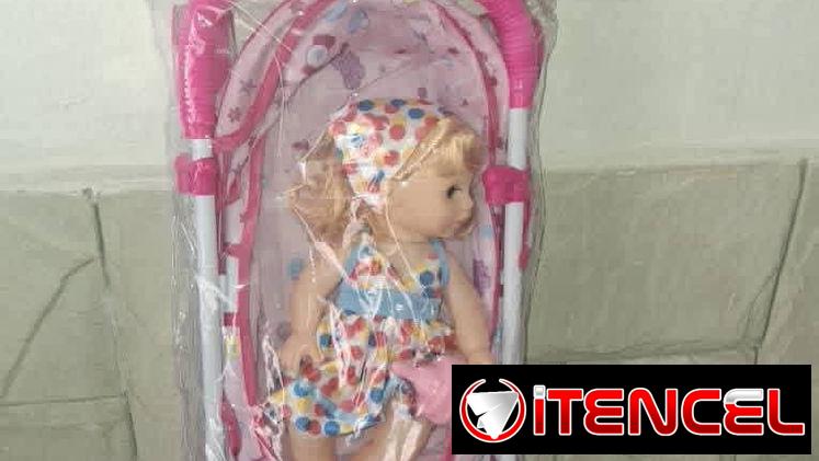 Muñeca con coche+ accesorios
