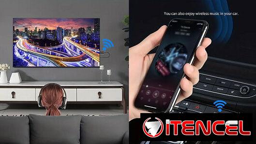 ¡Descubre el Futuro del Audio con Nuestro Transmisor y Receptor Bluetooth 2 en 1! tel:54018133