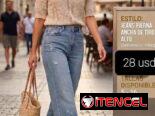 Pantalones anchos, jeans pierna ancha de tiro