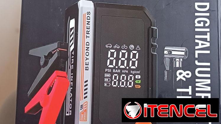 Compresor portátil y impulsador de batería en 80 USD playa