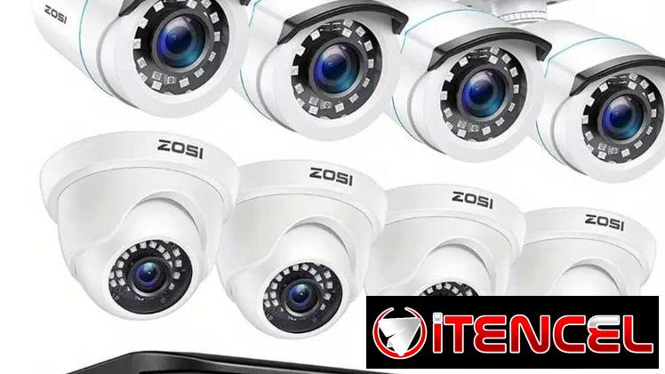 Cámaras de Seguridad, Sistema de vigilancia Zosi de 8 cámaras,Kit Seguridad Cámaras Vigilancia