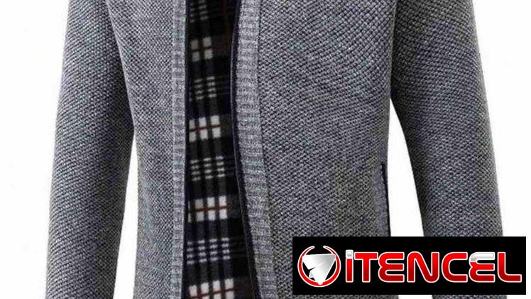 🧣🧣Abrigo de hombre de felpa