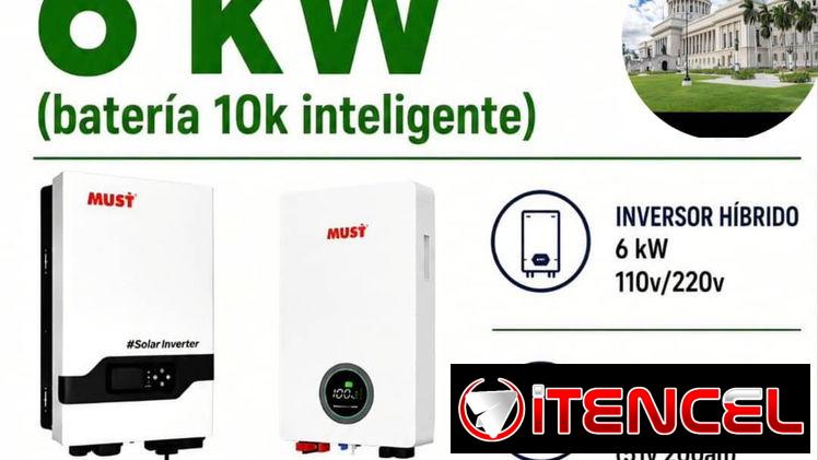 6kw/10k Kit Solar Must 110/220V ☀️⚡ GVM