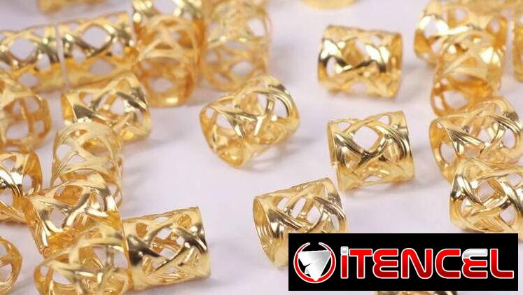 Anillos (pasadores) para el cabello – DORADOS calados –