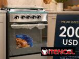 Cocina de 4 hornillas con horno Royal