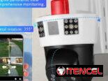 Cámara de 3 lentes Visión 4k/Solar/Alarma