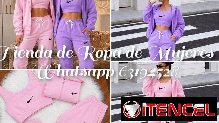Conjuntos Originales Nike de blusa, abrigo con zipper y capucha y pantalón con bolsillos jogger unitalla le sirve a XS.