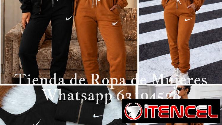 Conjuntos Originales Nike de blusa, abrigo con zipper y capucha y pantalón con bolsillos jogger unitalla le sirve a XS.