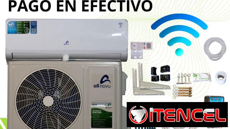 Aires Acondicionados portátiles 1 tonelada 220V, 110V, 110V inverter y 220V inverter con soporte y regulador incluidos