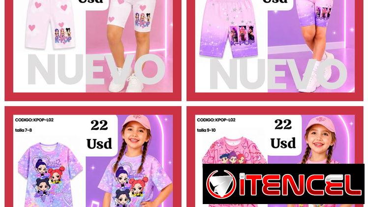 Conjunto para niña con temática de las kpop