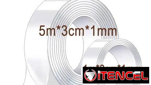 Naiwant 6m Cinta Nano Adhesiva De Doble Cara Lavable Reutilizable 6 Mts