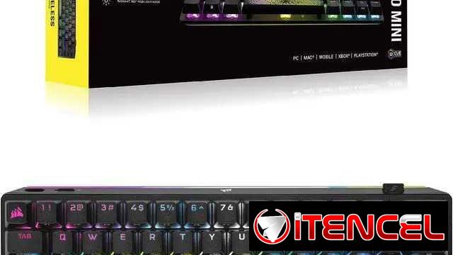 🎮 Teclado Corsair K70 PRO Mini Wireless MX Black 🎮 USB-C🔹60%🔹Mecánico🔹iCUE🔹Cherry MX Speed Silver 📦0km