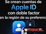 Creación de cuentas de Apple ID con doble factor