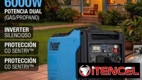 Generador PULSAR 6000W  ✅ Inverter dual fuel