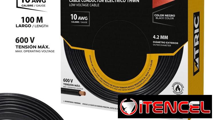 Cable de electricidad calibre 10 de cobre cobre solo x rollos de 100 m escribir al WhatsApp 56084816